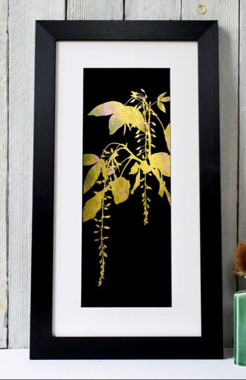 Fiona Gray - Yellow narrow laburnum print 