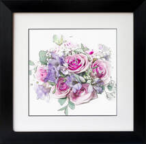 Wedding bouquet illustrated by Fiona Gray