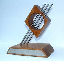Trophie DFDS, wood & Stainless Steel