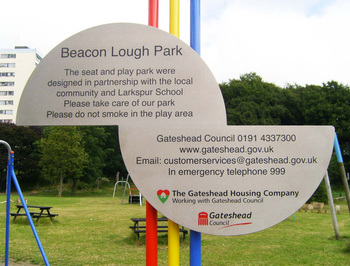 Beacon Lough Sign Detail