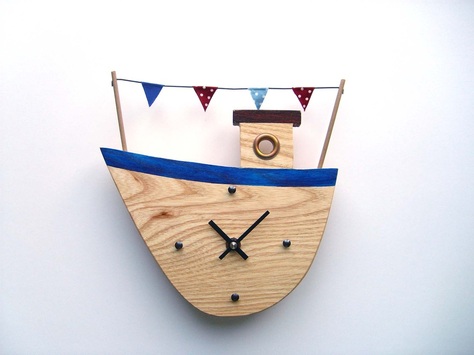 Fishing Boat 1 Clock