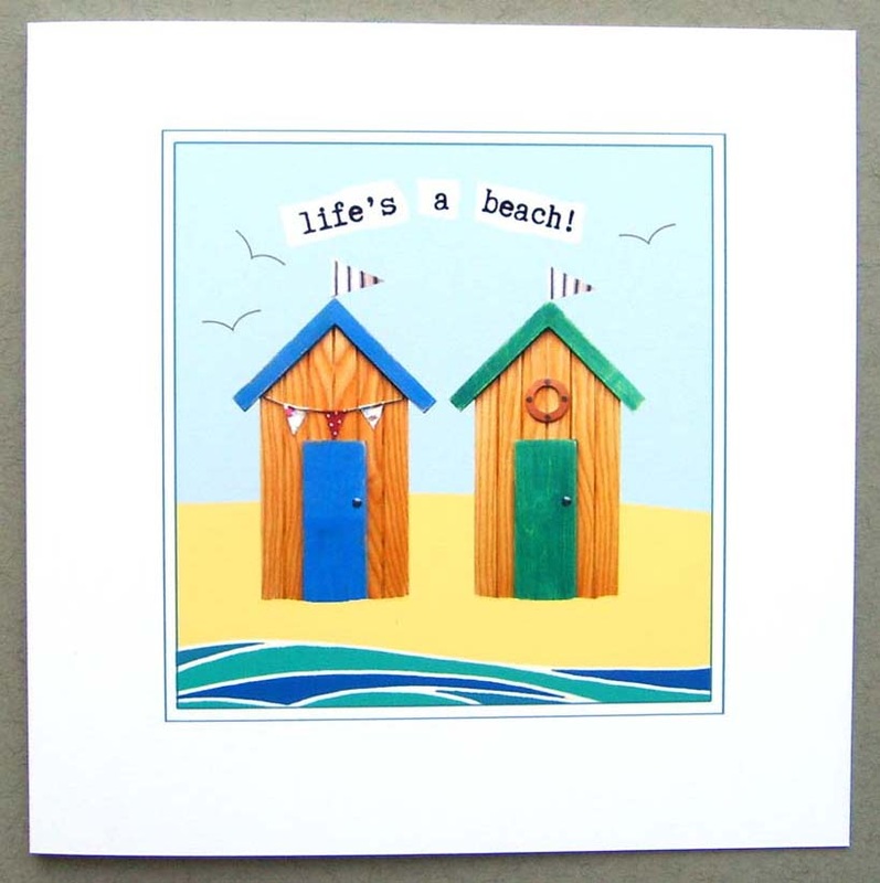 Beach hut card