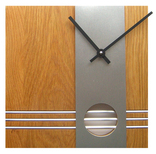Oak & Aluminium Clock No.10