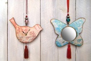 Bird clock, Butterfly mirror