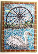 Swan & pit wheel mosaic