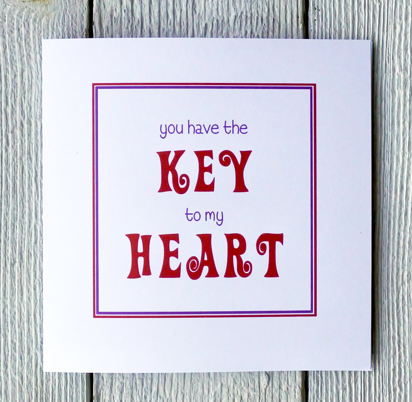 Key to my Heart card. Fiona Gray Designs