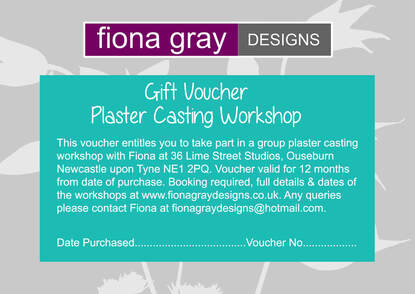 Fiona Gray Plaster Workshop gift voucher