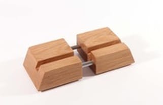 wooden i pad stand