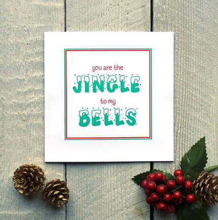 Jingle bells Christmas card