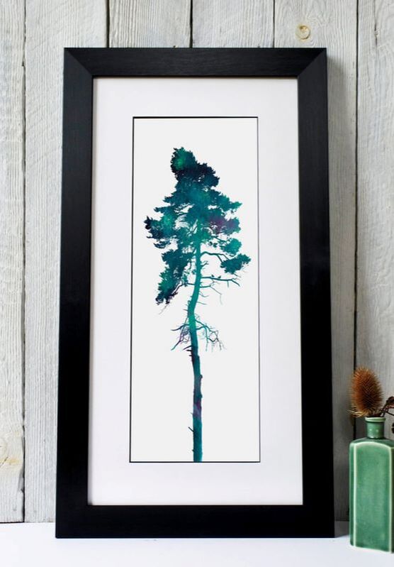 Fiona Gray framed tree print with 2 little birds